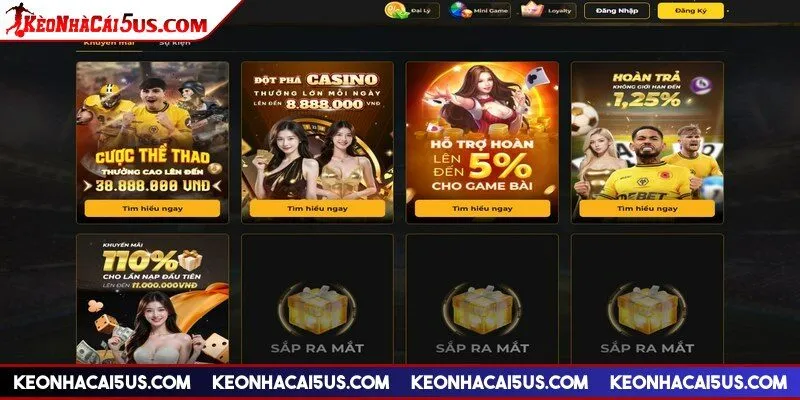 DEBET cung cấp nhiều sự kiện đổi thưởng hấp dẫn