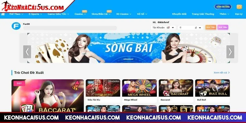 Các hạng mục game tại nhà cái đều được sắp xếp khoa học