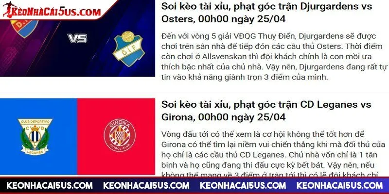 Nhận định từ Kèo nhà cái 5 có độ chuẩn xác, đáng tin cậy cao