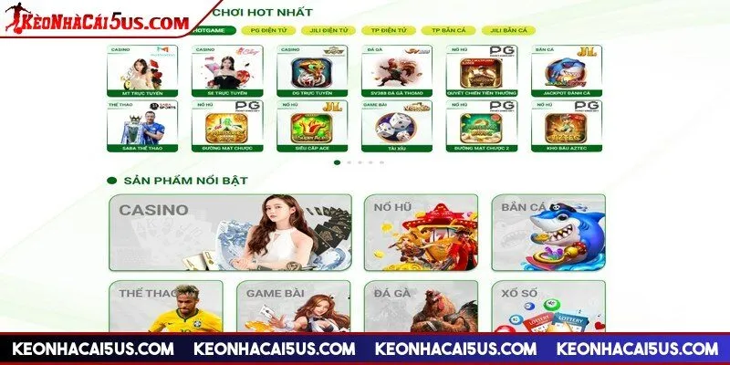 Trang web cung cấp các sản phẩm giải trí nổi bật